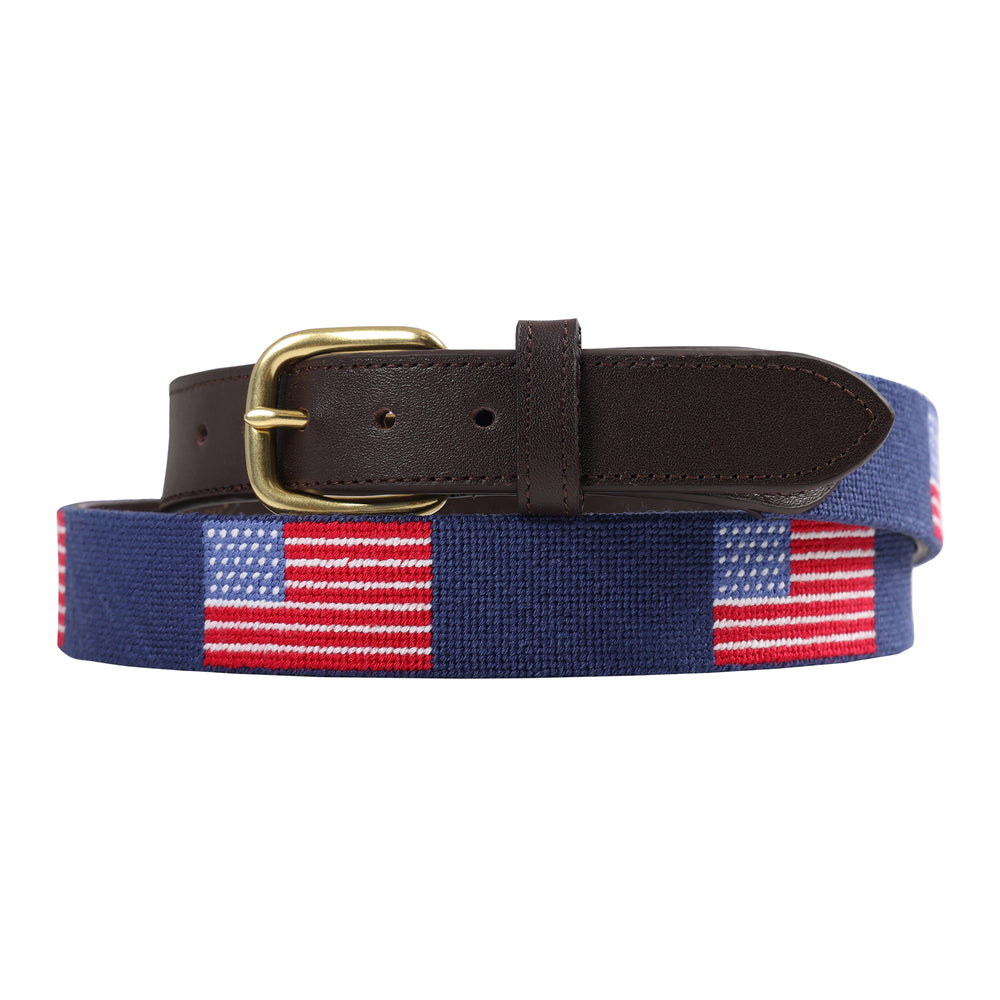 Needlepoint Belt - USA Flag