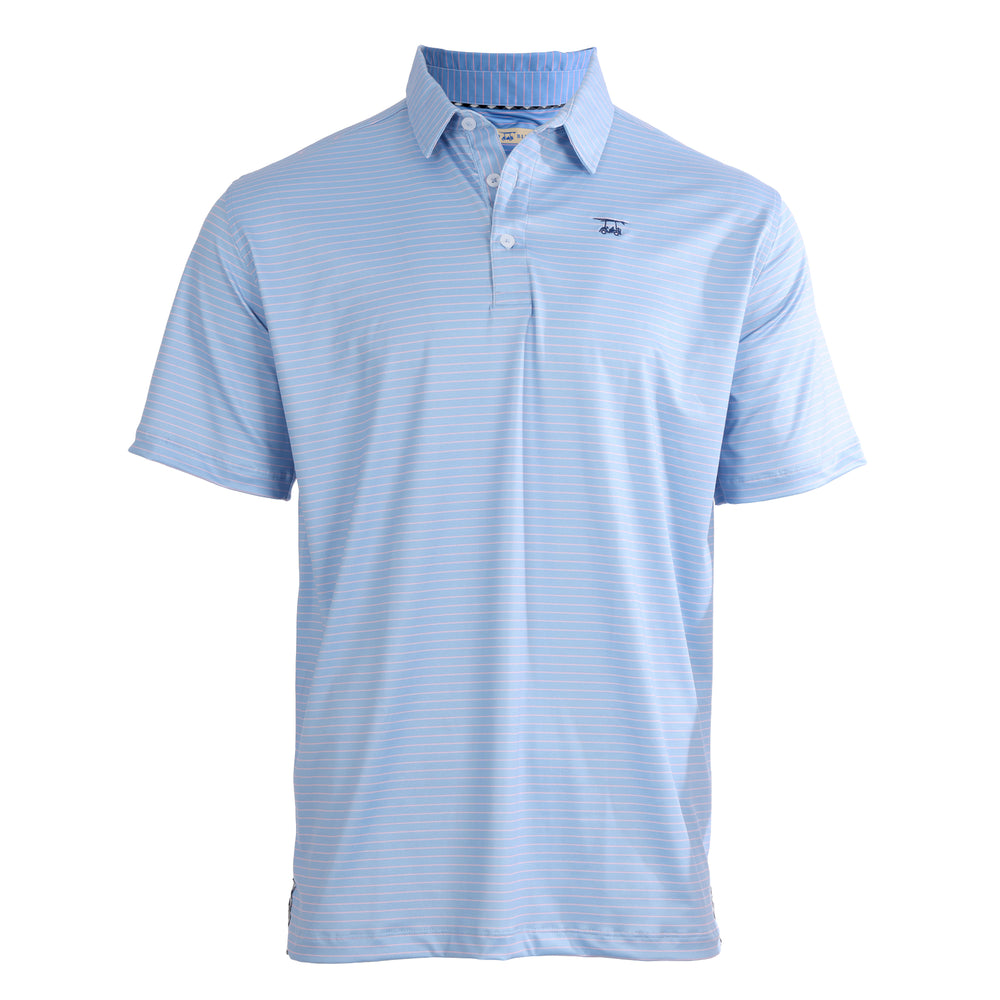 Albatross Polo - Blush / Bell Pinstripe