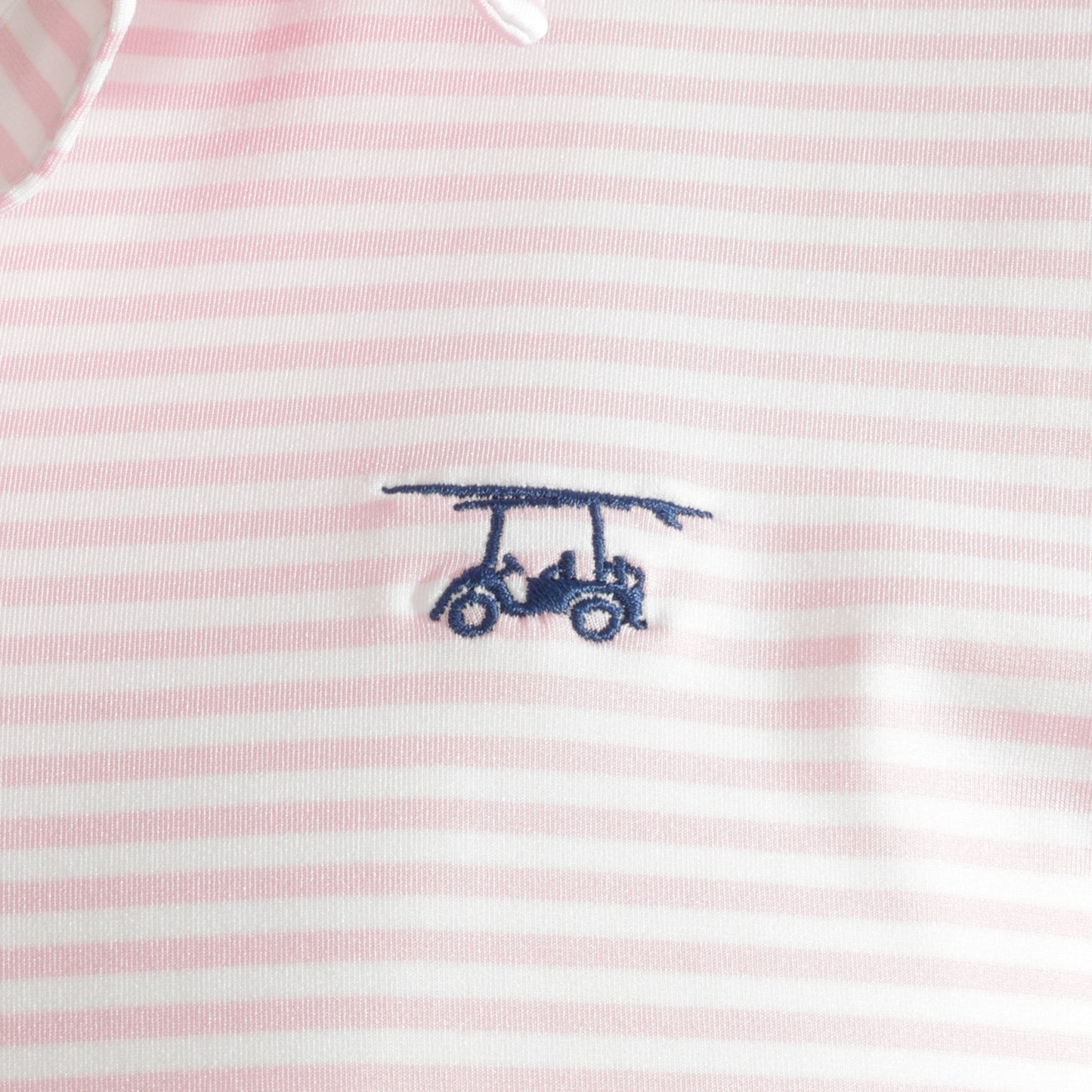 Albatross Polo - Blush / White Stripe