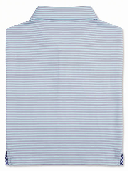 Albatross Polo Feeder Stripe - Aruba/Lavender - Back