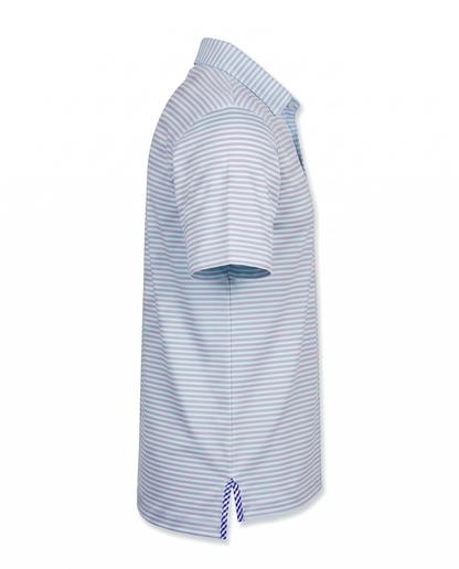 Albatross Polo Aruba/Lavender Feeder Stripe side