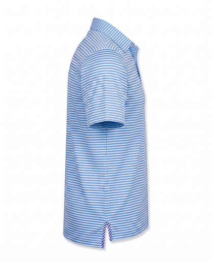 Albatross Polo Azure Blue/Bell Feeder Stripe side