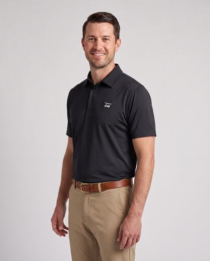 Albatross Polo Black on model angled