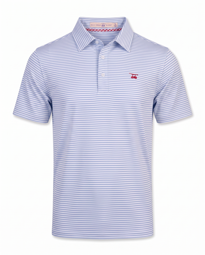 Albatross Polo Feeder Stripe - Bell/White - Front