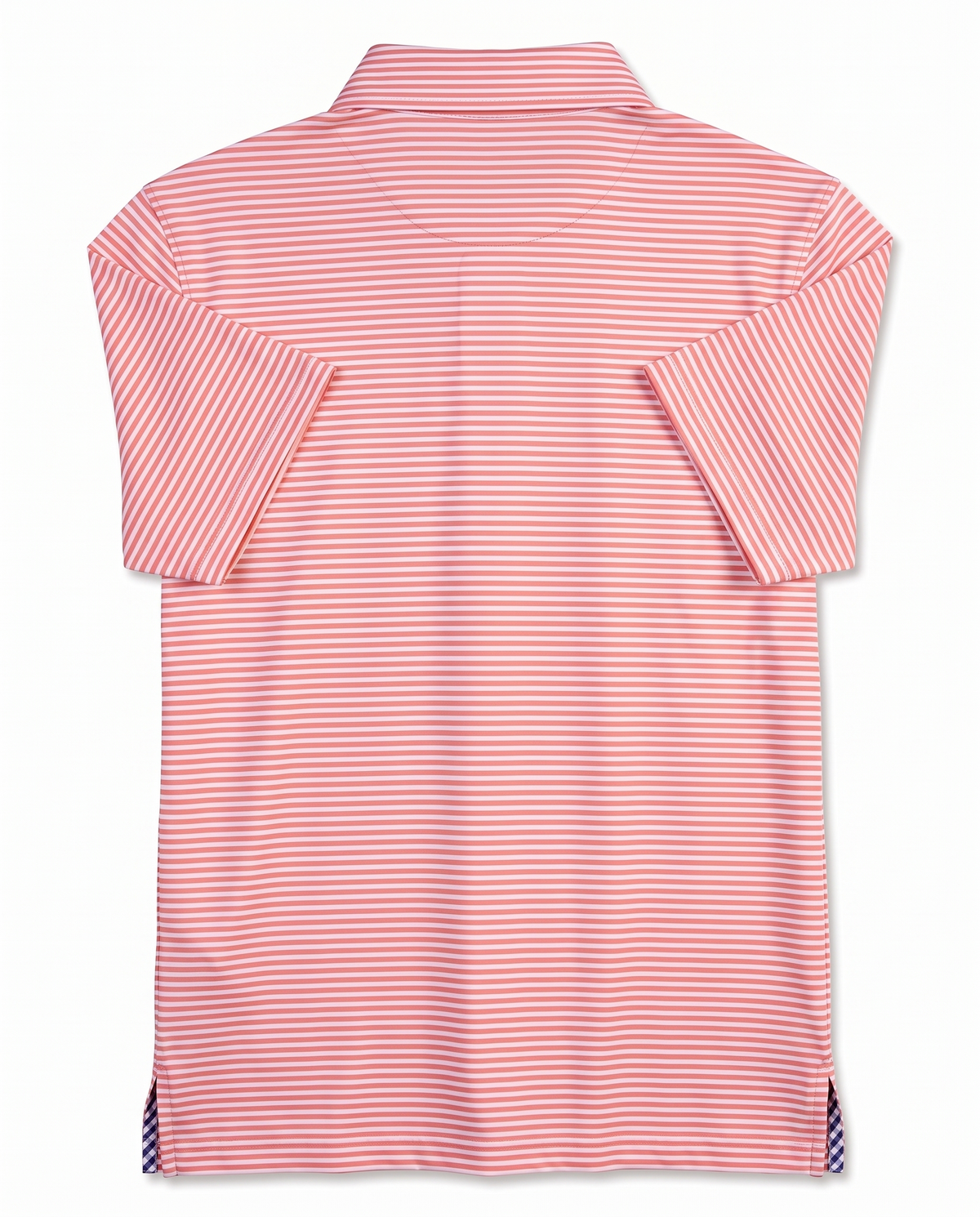 Albatross Polo Feeder Stripe - Coral/White - Back