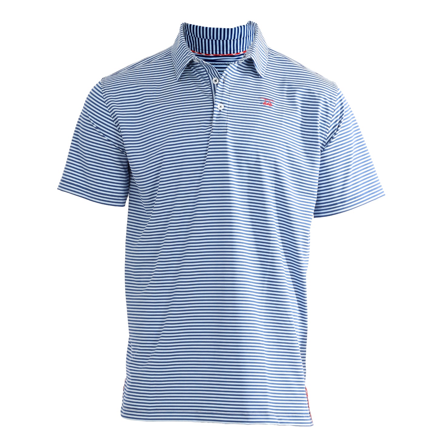 Albatross Polo - Heather Bell / Royal Stripe