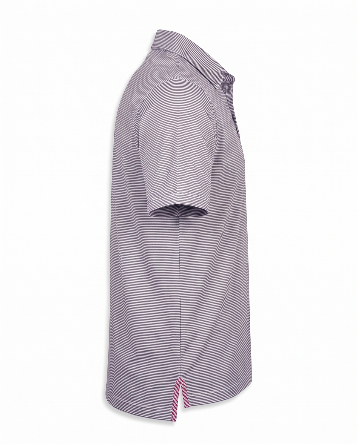 Albatross Polo Heather Black Microstripe side