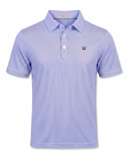 Albatross Polo Heather Lavender/White Microstripe front