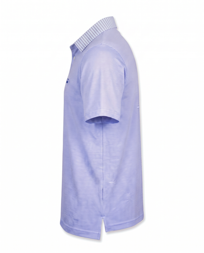 Albatross Polo Heather Lavender/White Microstripe side