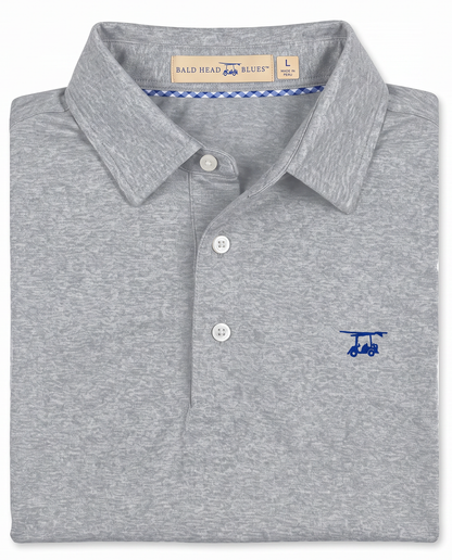Albatross Polo Heather Monument folded