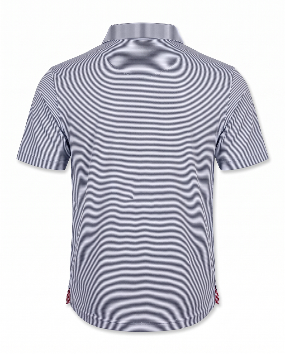 Albatross Polo Heather Medieval/White Microstripe back