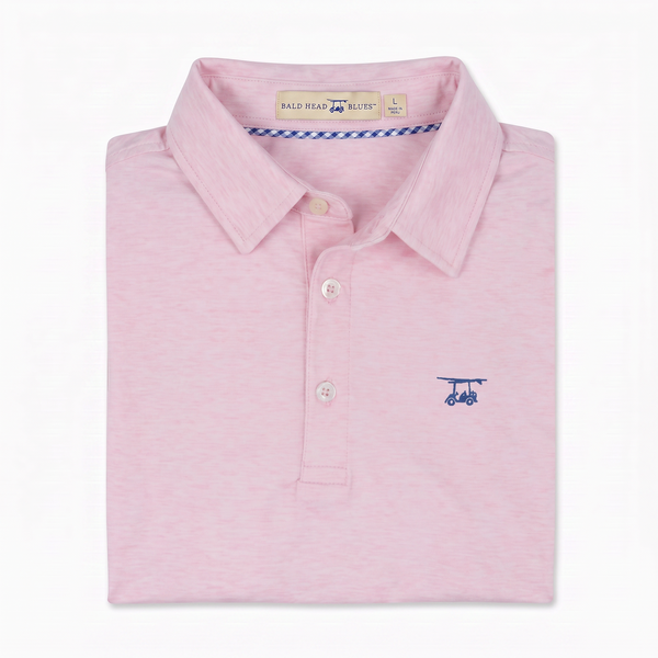 Albatross Polo Heather Pink folded