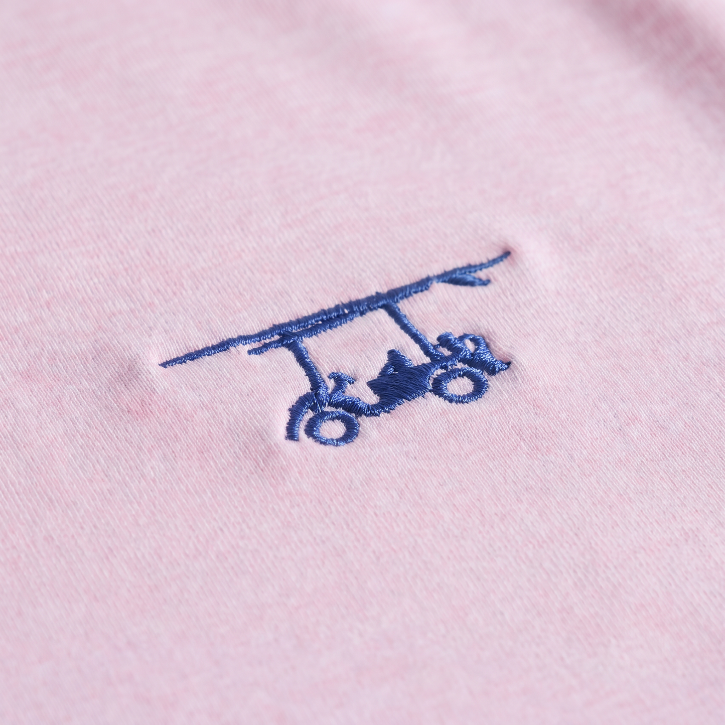 Albatross Polo Heather Pink logo detail