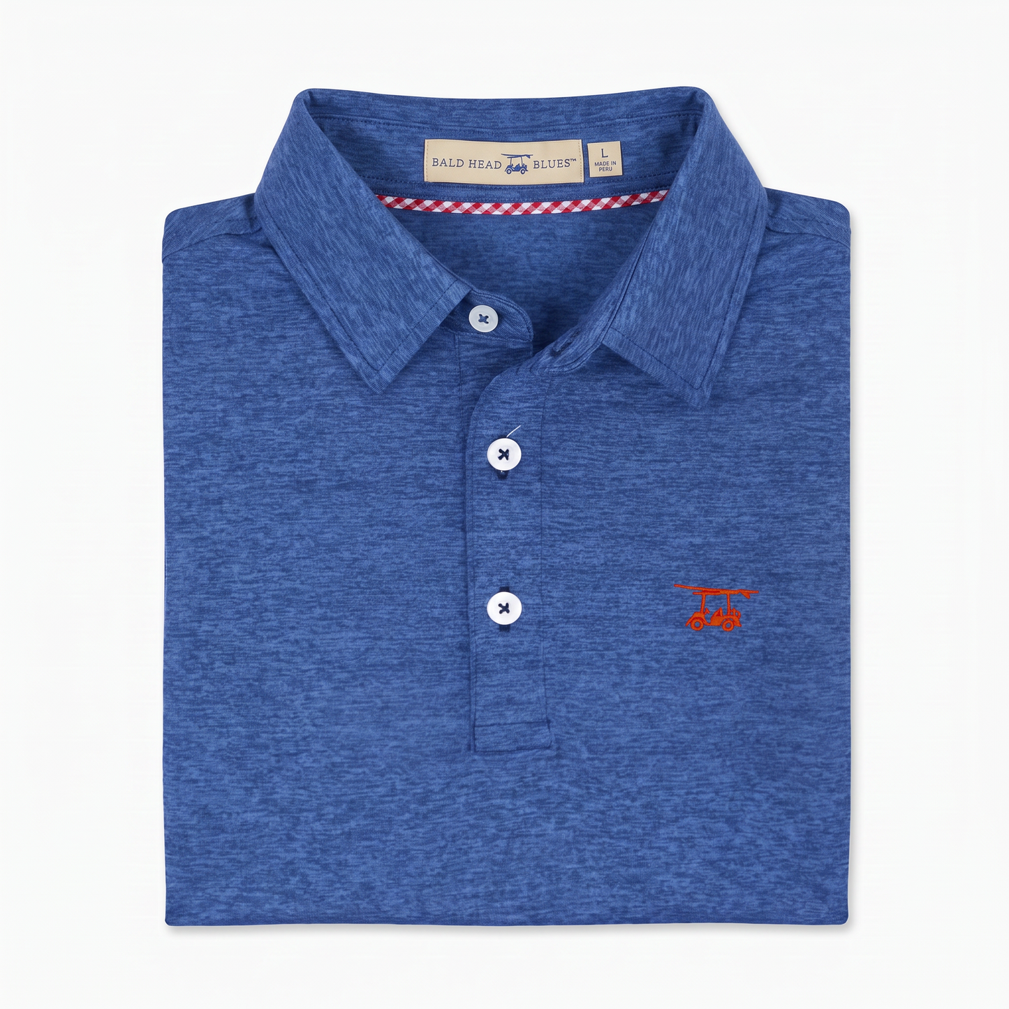 Albatross Polo Heather Royal Blue folded