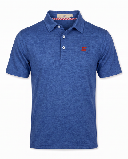 Albatross Polo Heather Royal Blue front