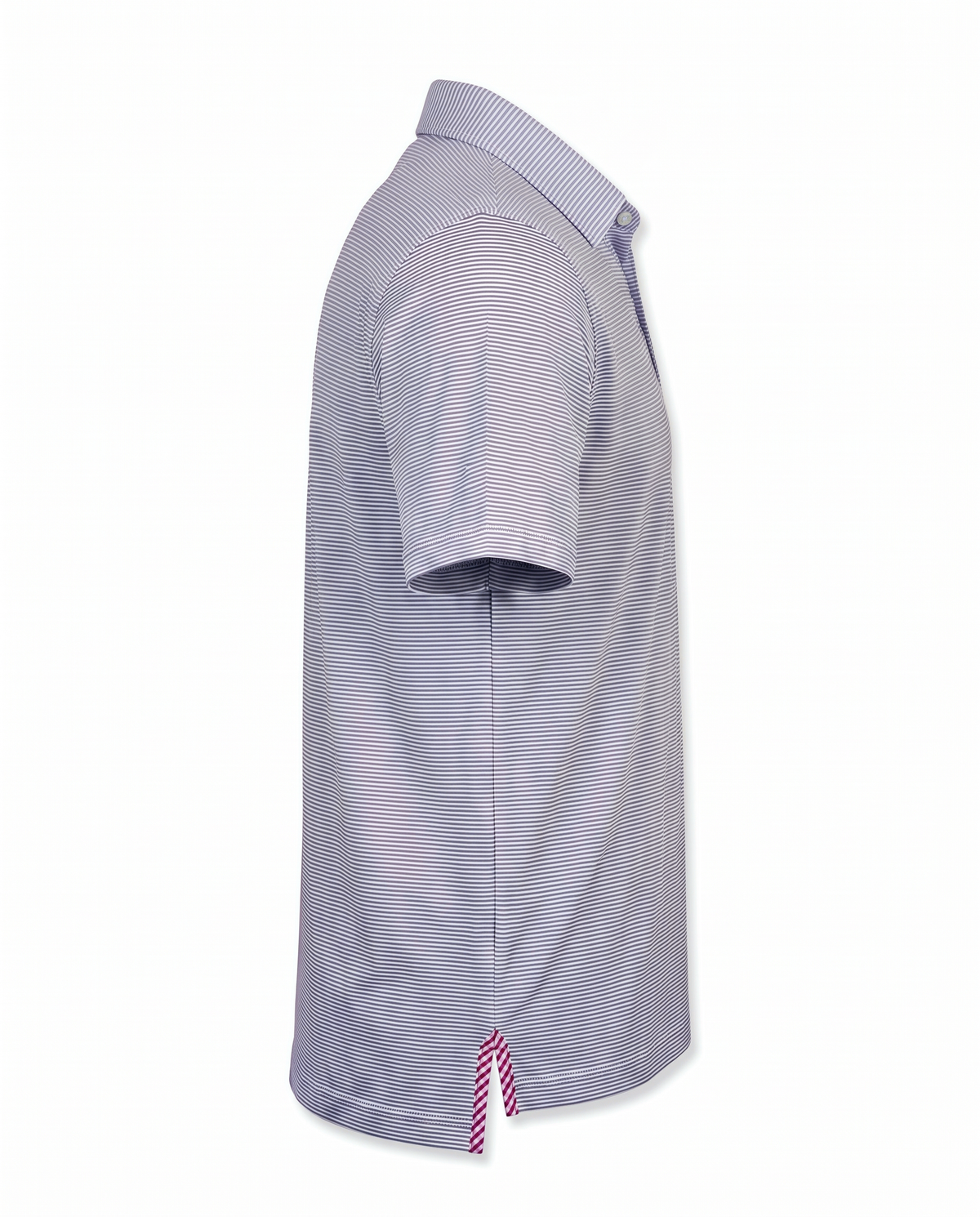 Albatross Polo Heather Regatta/White Microstripe side