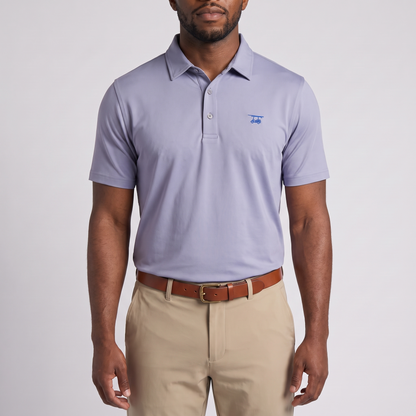 Albatross Polo Lavender on model