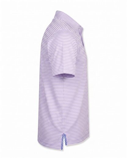 Albatross Polo Feeder Stripe - Lavender/White - Side