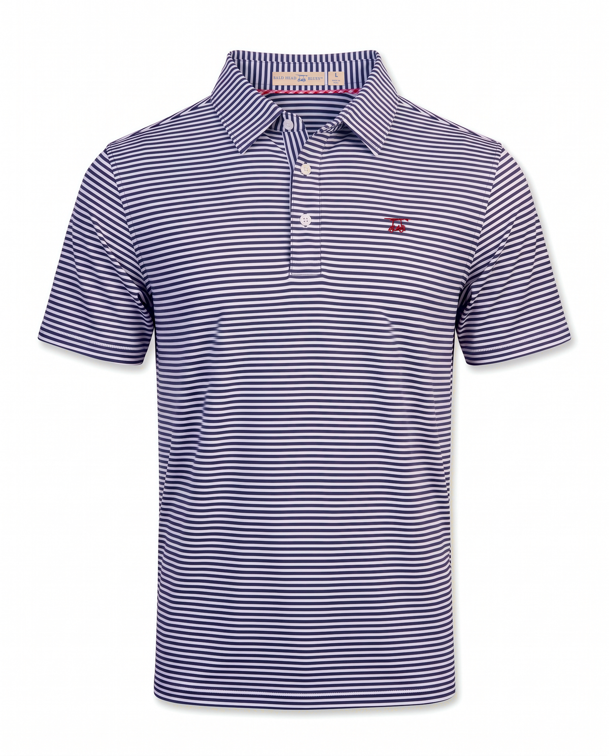 Albatross Polo Medieval/White Feeder Stripe front