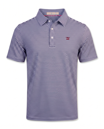 Albatross Polo Medieval/White Feeder Stripe front