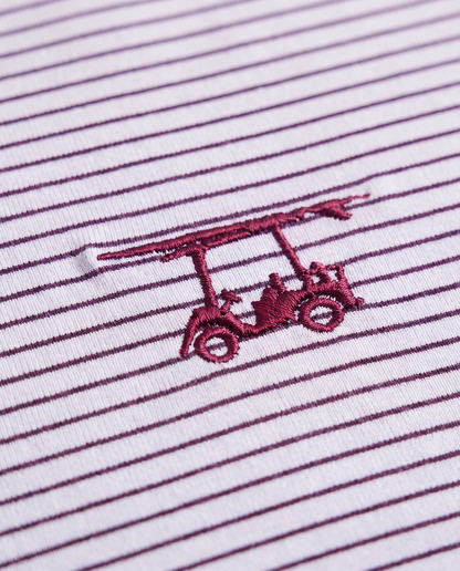 Albatross Polo Medieval/White Pinstripe logo detail