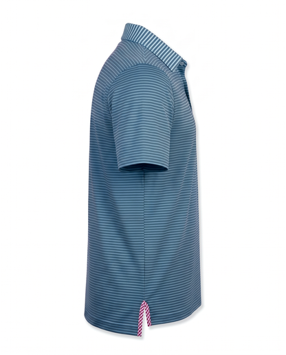 Albatross Polo Azure/Ocean Depths Pinstripe side