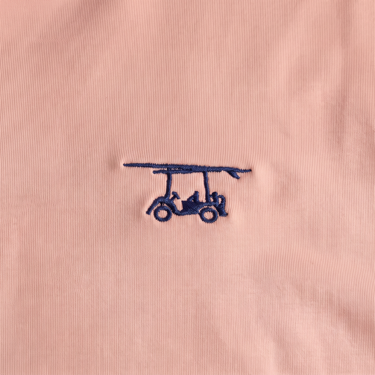 Albatross Polo Peach chest logo detail