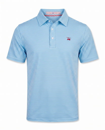 Albatross Polo Feeder Stripe - Aruba/Regatta - Front