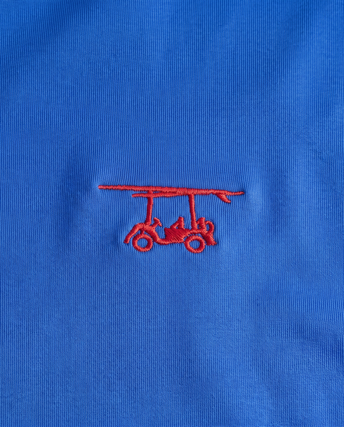 Albatross Polo Royal Blue chest logo detail