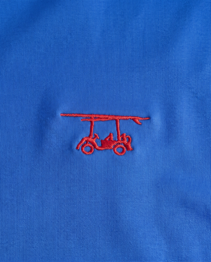 Albatross Polo Royal Blue chest logo detail