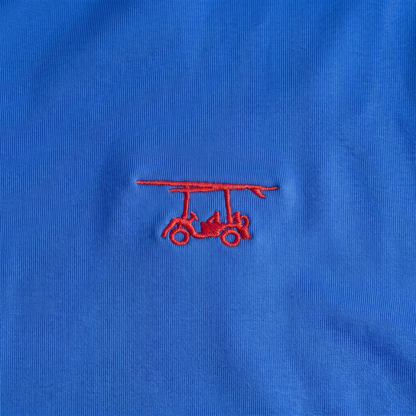 Albatross Polo Royal Blue chest logo detail