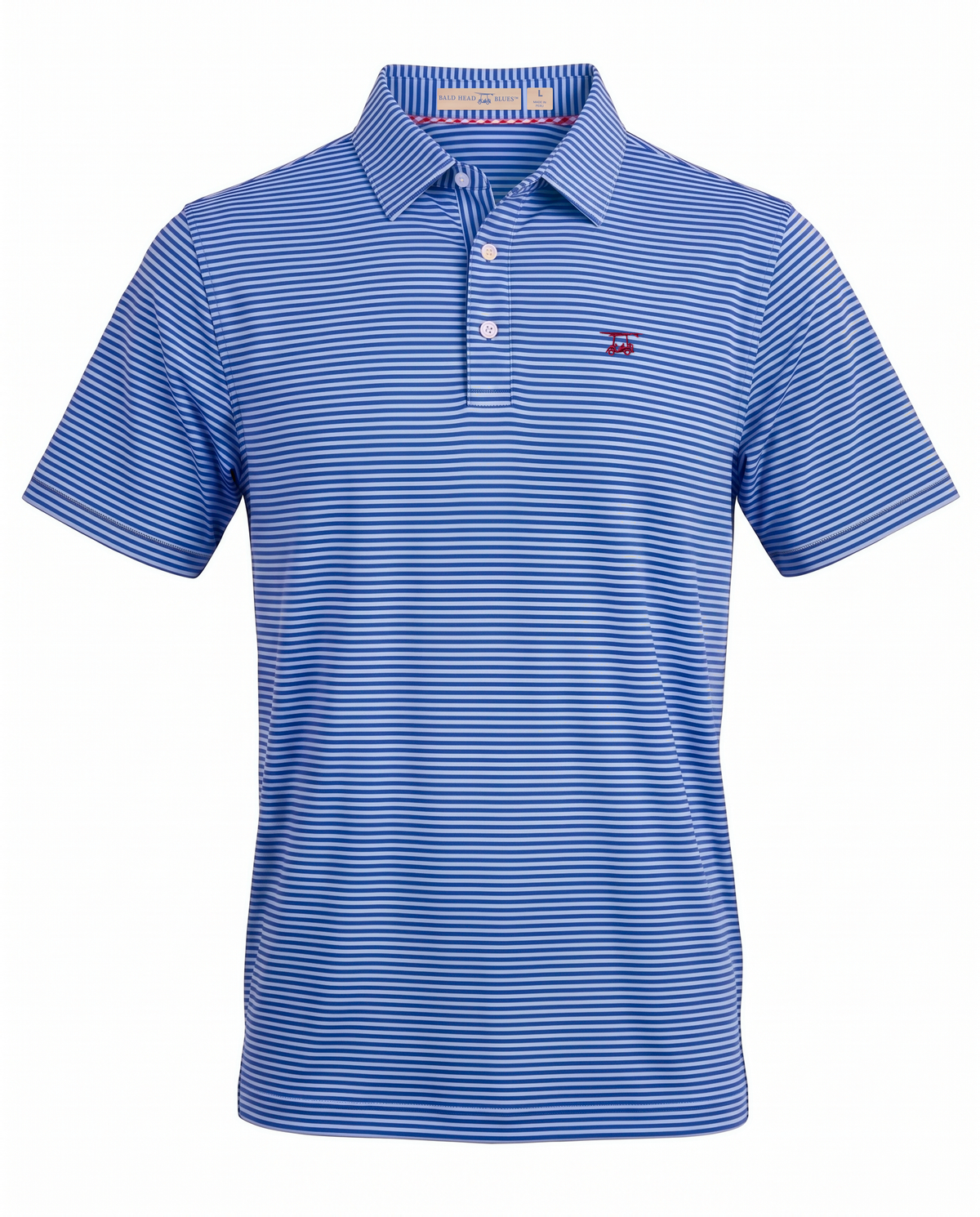 Albatross Polo Royal Blue/Bell Feeder Stripe front