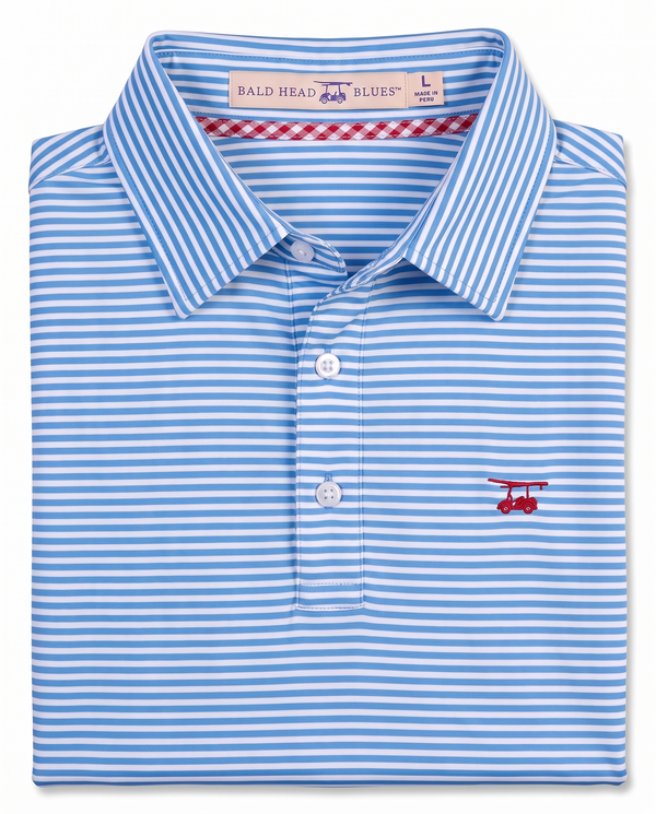 Albatross Polo Regatta/White Feeder Stripe folded