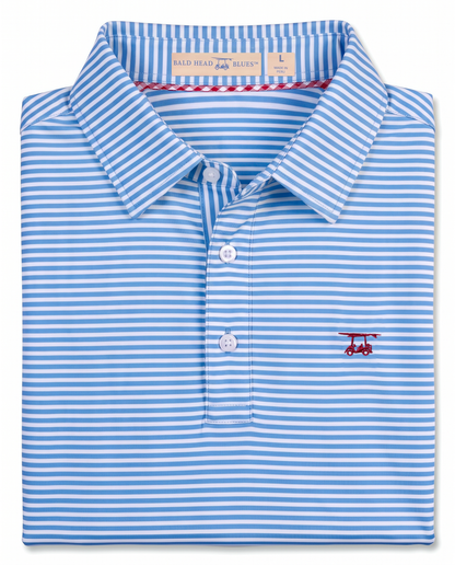 Albatross Polo Regatta/White Feeder Stripe folded