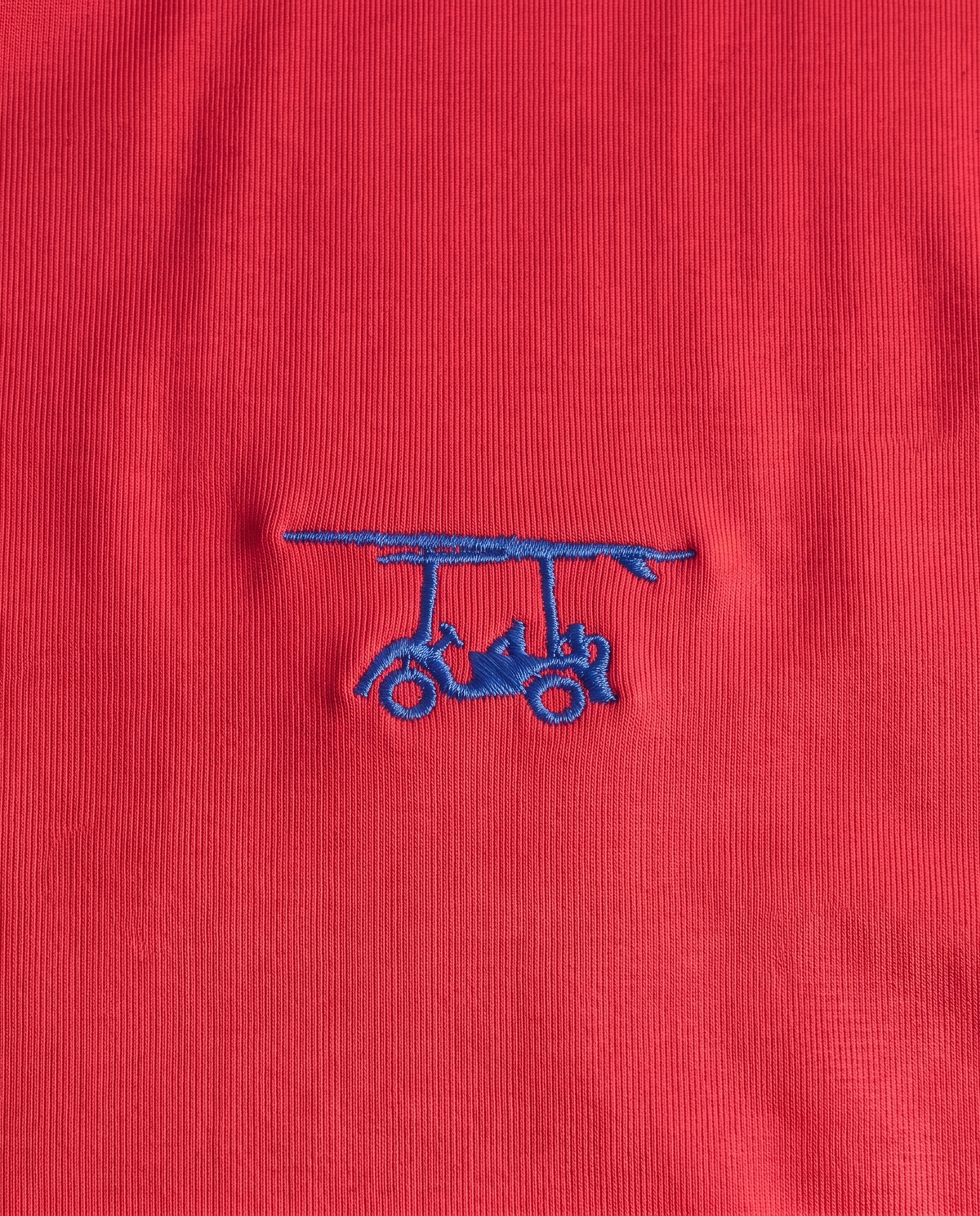 Albatross Polo Hudson Red chest logo detail