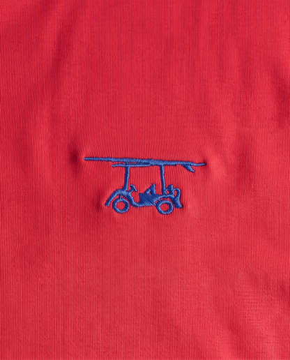 Albatross Polo Hudson Red chest logo detail