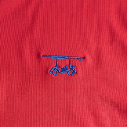 Albatross Polo Hudson Red chest logo detail