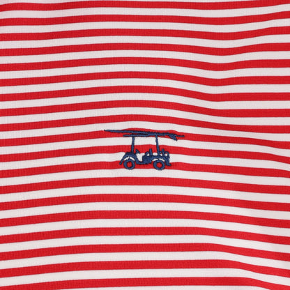 Albatross Polo - State Red / White Stripes