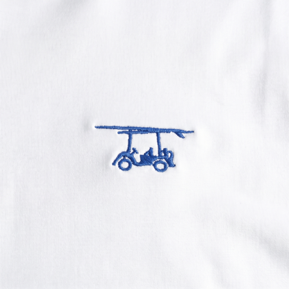 Albatross Polo White chest logo detail