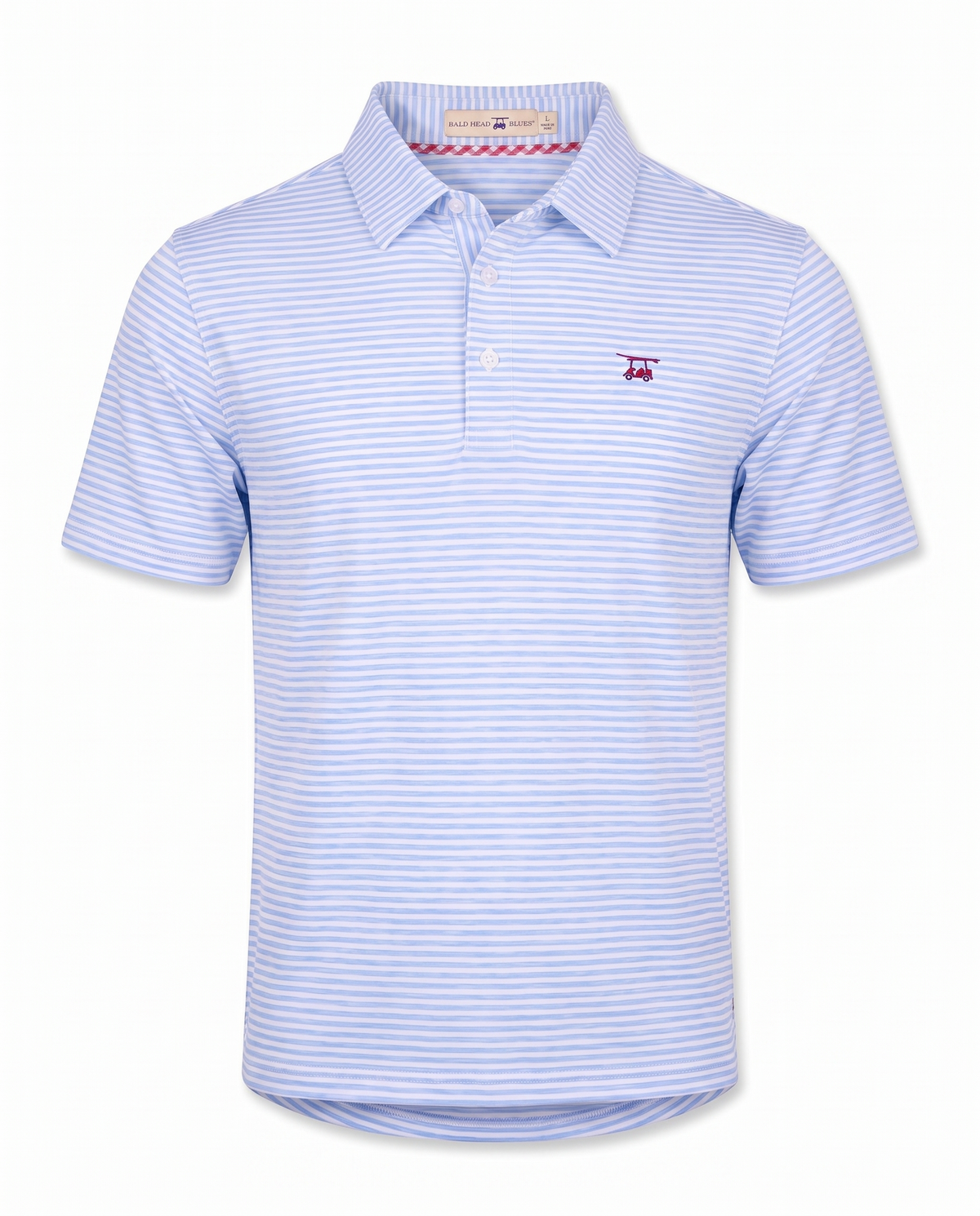 Albatross Polo Heather Bell White Stripe front