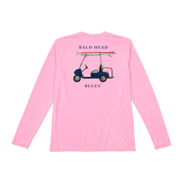 Performance Long Sleeve Golf Cart Hoodie - Pink