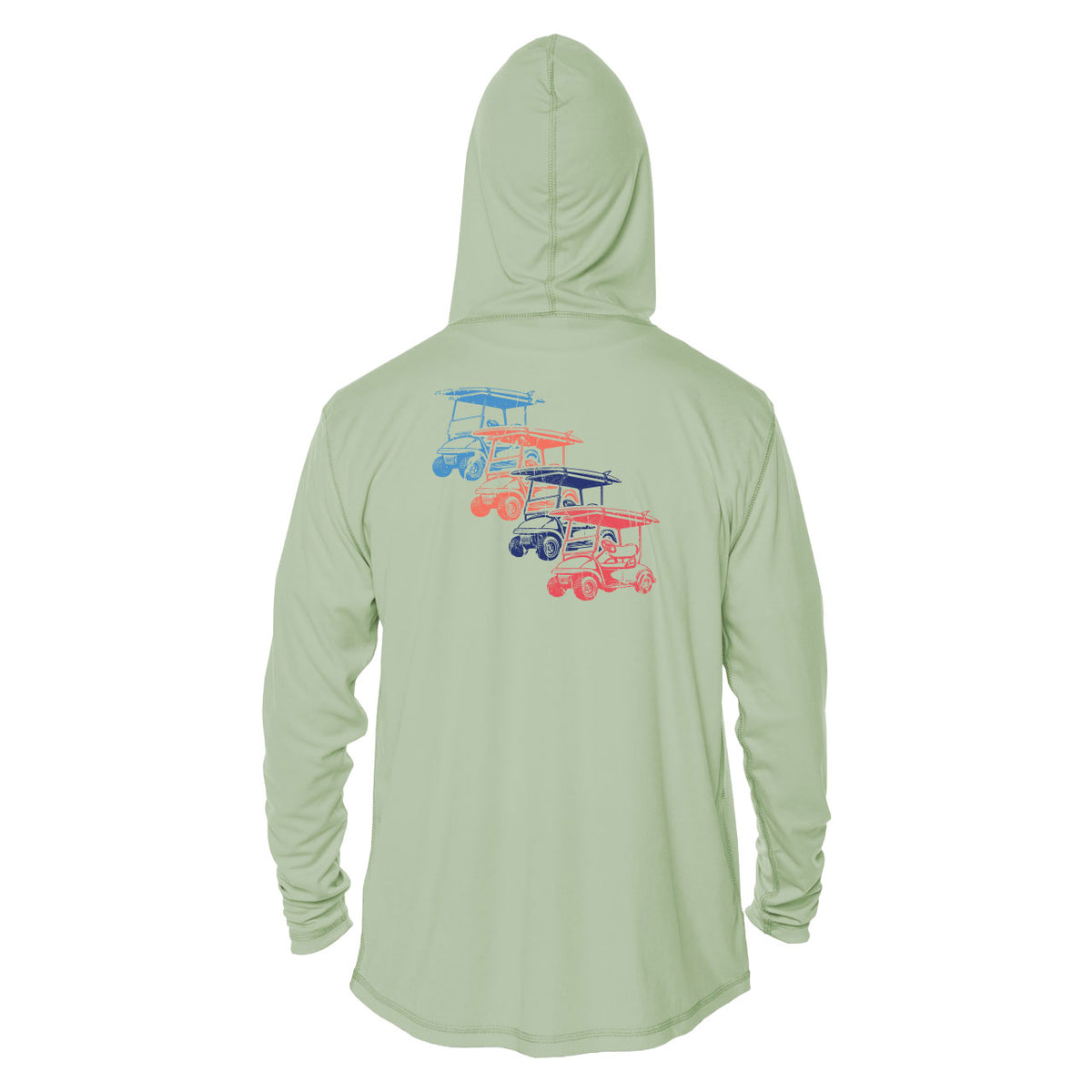 Performance Adult Hoodie Tee - Grunge Cart