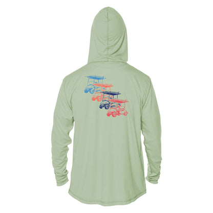 Performance Adult Hoodie Tee - Grunge Cart