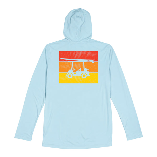 Performance Long Sleeve Logo Hoodie - Arctic