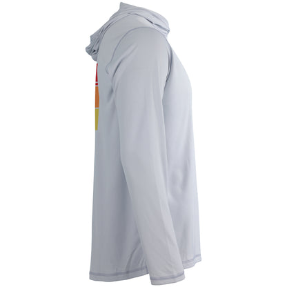 Performance Long Sleeve Logo Hoodie - Pearl Grey