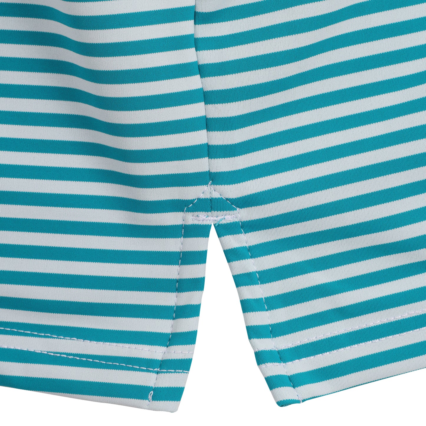 First Class Polo - Lagoon / White Stripe