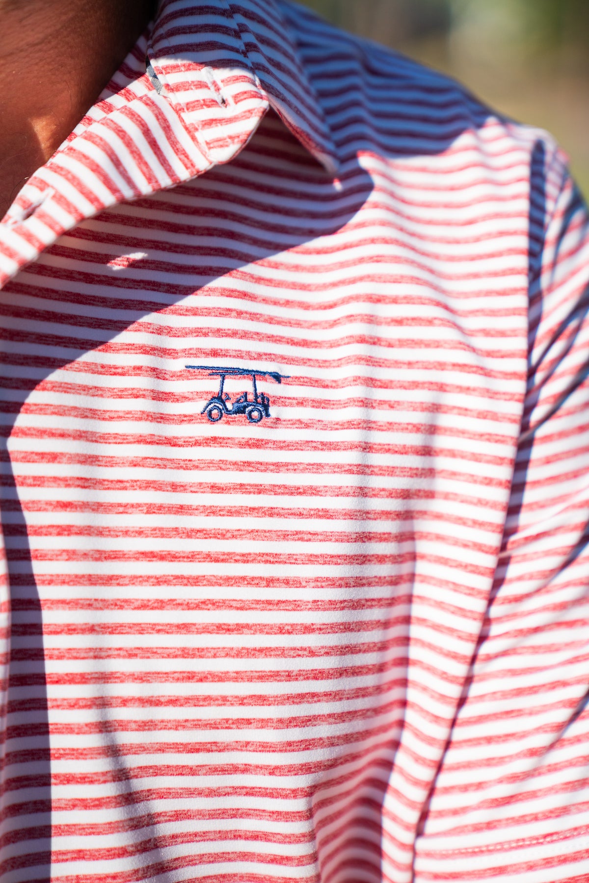 Albatross Polo - Heather State Red / White