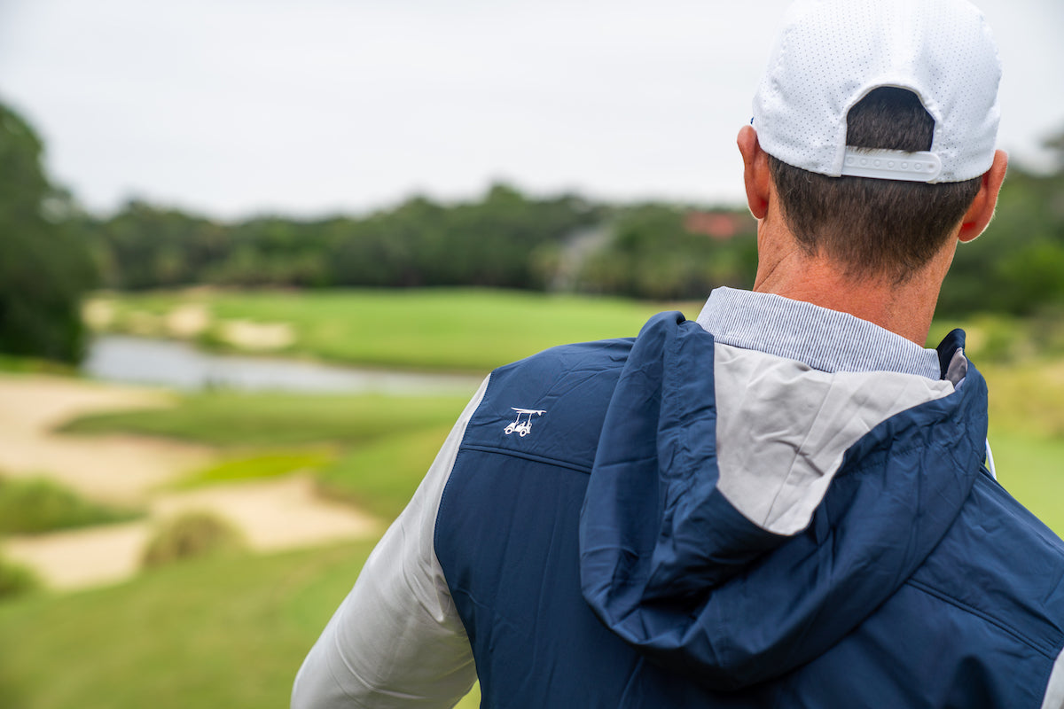 Full-Zip Hoodie - Navy/Grey