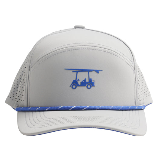 Six Panel Twill Roped Trucker Hat - Monument