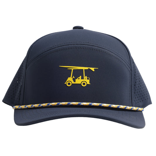 Six Panel Twill Roped Trucker Hat - Medieval